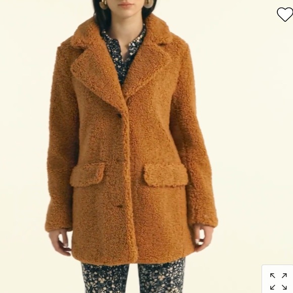 NWT J.‎ Crew Women's Teddy Sherpa Jacket Coat - Picture 2 of 2